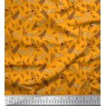 thumbnail image 1 of Soimoi Georgette Viscose Fabric Notes,Piano & Guitar Musical Instrument Printed Craft Fabric by The Yard 42 Inch Wide, 1 of 3