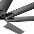 thumbnail image 2 of Sofucor 66" Modern Black Ceiling Fan with LED Light, Phone App, Remote, and Voice Control, 2 of 11