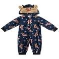 thumbnail image 1 of Christmas Matching Family Loungewear Hoodie Pattern Zipper Romper, 1 of 6