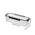 thumbnail image 4 of RRJ 2Pcs Long Strip Refrigerator Organizer Food Grade Storage Box, Clear Plastic Kitchen Container for Meal Prep, Airtight Food Storage Container for Leftovers, Fridge Organizer Bins for, 4 of 9