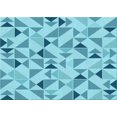 thumbnail image 1 of Ahgly Company Tapis Rectangulaire d'Intérieur Lavable en Machine Bleu Lierre Transitionnel, 5 Pieds x 8 Pieds, 1 of 7