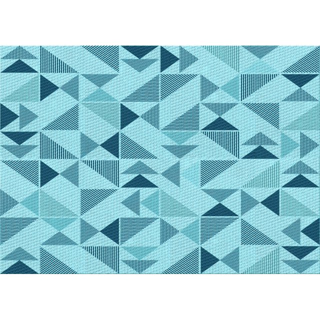 Ahgly Company Tapis Rectangulaire d'Intérieur Lavable en Machine Bleu Lierre Transitionnel, 5 Pieds x 8 Pieds