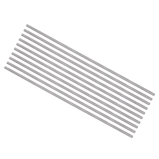 Unique Bargains Round Metal Rods 2.6mm x 200mm High Speed Steel (HSS) Lathe Bar Stock Tool 10 Pieces