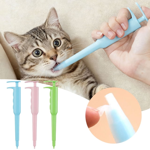 Pet Dispenser for Dogs and Cats Easy Push Button Administration with Soft Gentle Tip for Stress-Free Pilling