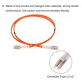 thumbnail image 4 of Unique Bargains 1 Meter 3.2Ft Fiber Patch Cable Multimode Duplex LC-LC OM2 LSZH Fiber Optic Jumper Orange For Optical Fiber 1Pcs, 4 of 6