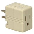 thumbnail image 1 of Cooper Wiring 1482V-BOX Ivory, 3 Outlet 3 Wire Cube Tap, 1 of 3