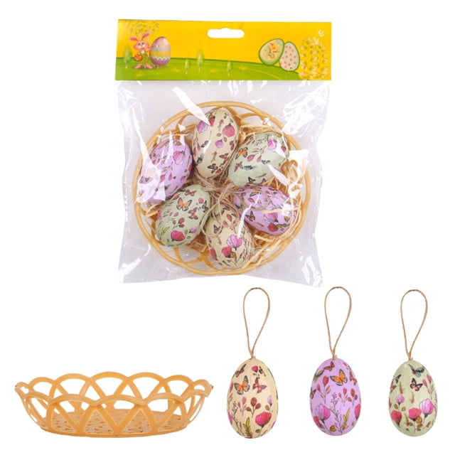 Easter Eggs Hangings Woven Baskets Easter Eggs Easter Decorations Scene Layout