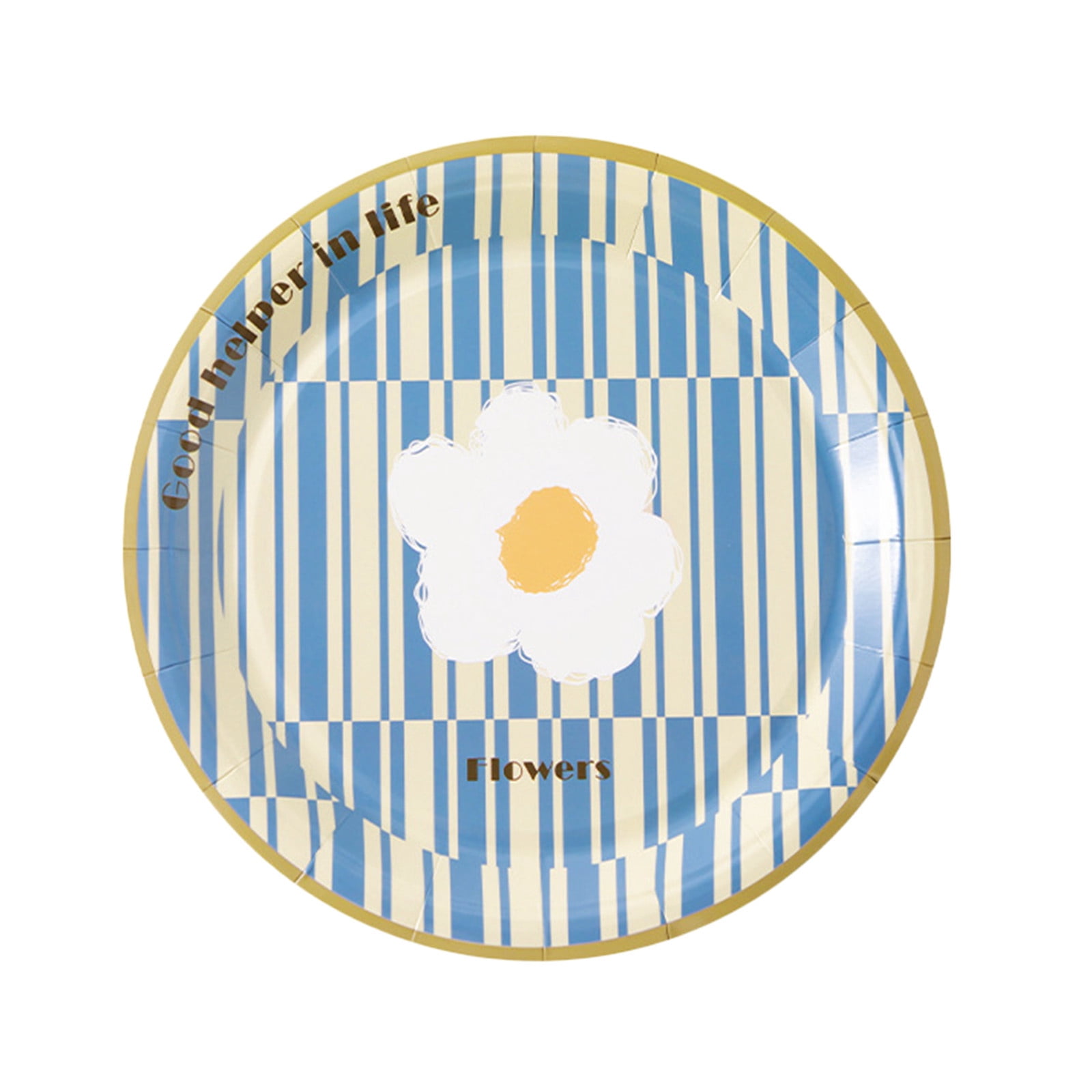 Hbdhejl Biodegradable Party Plate Household Disposable Paper Plate Cake Candy Plate Hotel Restaurant Catering Plate Bone Spitting Dish