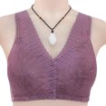 thumbnail image 2 of B91xZ Womens Double Support Wireless Bra Comfort-Strap Wireless Full-Coverage Bra,Gray 44, 2 of 5