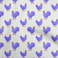 thumbnail image 1 of oneOone Tissu Polyester Spandex Violet Coq Matériel de Robe Tissu Imprimé Tissu au Mètre 56 Pouces de Large, 1 of 4