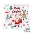 thumbnail image 3 of Feltree Christmas Napkins, 20 Count 3-Ply Thick Dinner Napkins with 2 Designs - Christmas Tree and Santa Claus for Holiday Party, Table Decorations, Disposable Bulk Paper Napkins, 3 of 7
