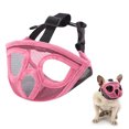 thumbnail image 1 of Short Snout Dog Muzzle Bulldog Muzzle Adjustable Breathable Mesh for Training Biting Barking, 1 of 8