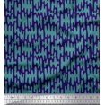 thumbnail image 1 of Soimoi Blue Poly Georgette Fabric Liquid Drip Abstract Print Fabric by the Yard 42 Inch Wide, 1 of 3