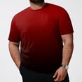 thumbnail image 2 of BOBOGOJP T-Shirts Classiques à Manches Courtes pour Hommes T-Shirt à Col Ras du Cou à Manches Courtes (Rouge,TTG), 2 of 5