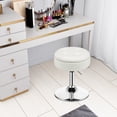 thumbnail image 2 of Costway Ensemble de 2 Tabourets de Coiffeuse Réglables Pivotants à 360° avec Rangement Chaise de Maquillage avec Plateau Blanc, 2 of 10