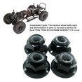 thumbnail image 3 of fastboy 4pcs / Ensemble Alliage d'Aluminium Nylon Roue Écrou de Blocage pour 1/10 Axial SCX10 Crawler Crawler S Durabilité Titane 1Set, 3 of 6