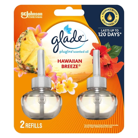 Glade Plugins® Air Freshener Oil Refill, Hawaiian Breeze