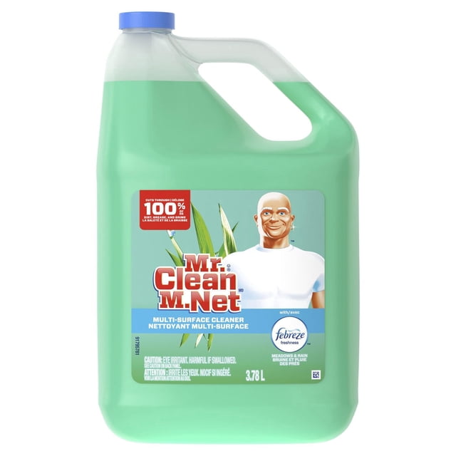 Mr. Clean Nettoyant Multi-Surface, Parfum Prés et Pluie, 3.78L
