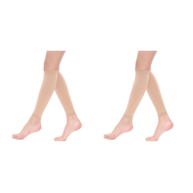 Maytalsory Bas de Compression pour Femmes Hommes Confort et Léger Résistance aux Impacts Couleur Peau m 2Ensemble