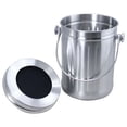 thumbnail image 3 of Mainstays Compost Pail, Stainless Steel with Odour Absorbing Replacement Filter, 3 of 5