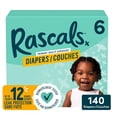 thumbnail image 1 of Rascals Premium Absorbent Baby Diapers, Size 6, Mega Carton, 140 Count, 1 of 9