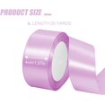thumbnail image 2 of ORUYROP 1-1/2 Inch Wide Double Face Satin Ribbon-25 Yards，Gift Bag Decoration Wedding Chair Back Handmade Bow (Mist Purple), 2 of 7