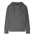 thumbnail image 3 of UPPADA Womens Waffle Knit Hoodies Long Sleeve Color Block Pullover Casual Hooded Drawstring Sweatshirt with Pockets Trendy Fall Hooded Pullover tops Deals of the Day, 3 of 7