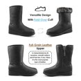 thumbnail image 3 of Comfy Moda Women's Winter Snow Boots Leather Waterproof With Ice Gripper ALASKA, 3 of 7
