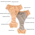 thumbnail image 3 of Couche en Tissu pour Adulte, Couvre-Couche Réutilisable Anti-Fuites Lavable pour Incontinence, sous-Vêtement d'Incontinence avec Bouton-Pression pour Personnes Âgées, Couches d'Incontinence pour Patients, Hommes et Femmes Âgés, 3 of 7