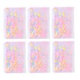 thumbnail image 1 of 1 Set 6pcs A6 Zipper Storage Bags Handbook Zipper Bags Loose Leaf Bags (Pink), 1 of 8