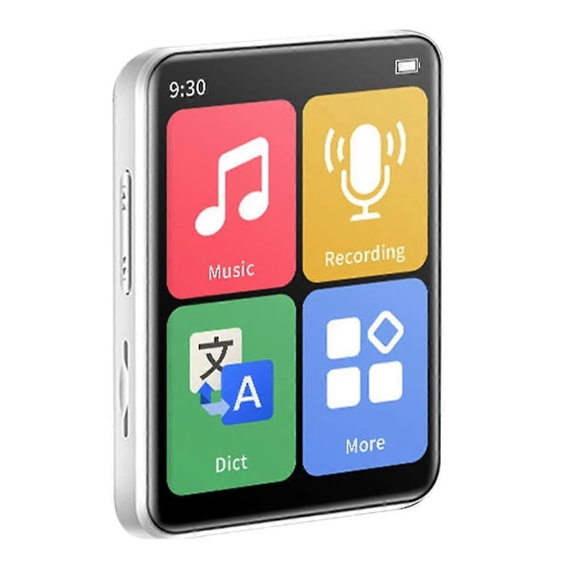 Mini Lecteur MP3 Portable Bluetooth Petit Lecteur de Musique Écran Tactile Walkman Lecteur de Musique Sport avec Carte 32G Intégrée
