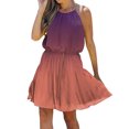 thumbnail image 1 of TJAZFJPA Petite Robe Noire pour Femmes Robe d'Été Sans Manches Décontractée Imprimée Robe de Soirée Élégante Robe Longue Tunique Robes Orange pour Femmes, 1 of 3