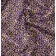 thumbnail image 1 of Soimoi Purple polyester Crepe Fabric Leopard Animal Skin Printed Fabric 1 Yard 52 Inch Wide, 1 of 6