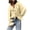 Yellow, variant on Lenpel Satin Blouses for Women Bell Long Sleeve V Neck Tie Front Ruffle Business Casual Work Tops Elegant Office Shirts