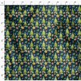 thumbnail image 4 of Soimoi Blue Poly Georgette Fabric Gifts & Christmas Tree Print Fabric by the Yard 52 Inch Wide, 4 of 5