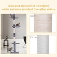 thumbnail image 3 of PawHut Cat Tree 5-Tier Floor-to-Ceiling Scratch Post Grey 102", 3 of 9