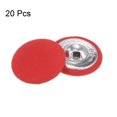 thumbnail image 3 of Unique Bargains 20pcs 40L Fabric Cloth Covered Button 25mm Round Metal Shank Sewing Buttons for Suits Dress Blouses, Red, 3 of 5