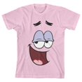 thumbnail image 2 of Bob L'éponge Visage de Patrick Étoile Sourire Dingo Enfants T-Shirt Rose, 2 of 3