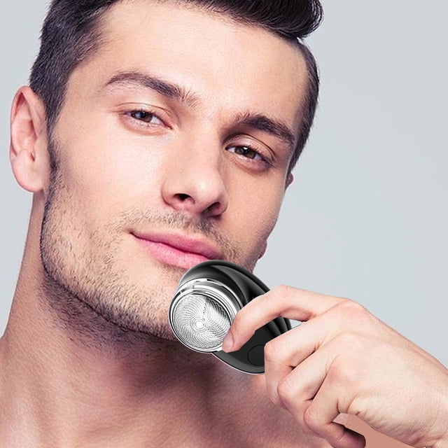 FcBaudy Men's Mini Portable Shaver Pocket Shaver USB Rechargeable Mini Shaver Suitable For Home Car Travel Gift With Battery Display Electric Shavers