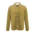 thumbnail image 4 of Gspmoly Chemises pour Hommes, Chemise Haut Imprimée à Col à Manches Longues Décontractée et Confortable pour Hommes, Hauts de Sortie Économies d'Été Liquidation, 4 of 5
