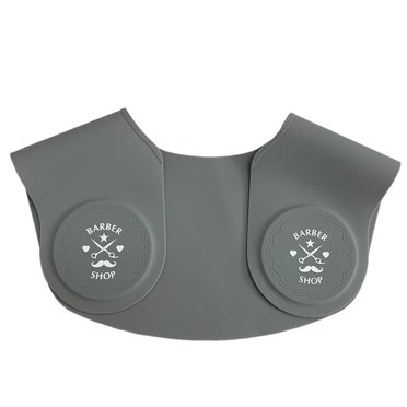 Milaget Hair Cutting Non-Slip Pad Waterproof Hairdressing Shaving Neck Hair Guide Salon Grey A