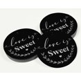 thumbnail image 3 of Inkdotpot Silver Foil Paper Hang Tags Love Is Sweet Wedding Favor Tags 100 Pieces, 3 of 6