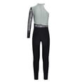 thumbnail image 3 of RUNQHUI Leotard Gymnastic for Girls One Piece Color Block Ballet Dance Jumpsuit Tumbling Skating Gray 8, 3 of 7