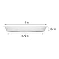 thumbnail image 4 of Plateaux Transparents pour Pots de Plantes, Lot de 5, Soucoupes Légères pour Récipient Intérieur Extérieur, Jardinage, Drainage, 4 of 6