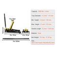 thumbnail image 2 of Car Jack 2.5-4Ton Floor Jacks Heavy-Duty Steel Racing Jack W/ Dual Pistons Quick Lift Pump Tire Change Lifting Repair Tool ,Robust Construction, 2 of 7