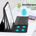 thumbnail image 4 of Estbridge Clavier Bluetooth pour Tablette Galaxy pour Galaxy A9 Plus 5G, Tablette à Protection Complète avec Clavier, Rose, 4 of 5