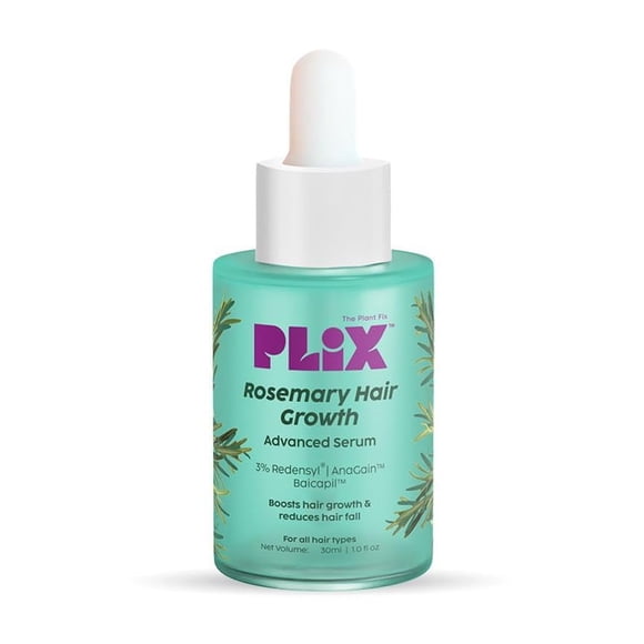 Plix Rosemary Advanced Hair Growth Serum with 3% Redensyl, 4% AnaGain, 3% Baicapil,30ml