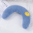 thumbnail image 3 of ziyahi Dog Pillow Fashion Cozy U Shaped Soft Cat Pillows Pattern Washable Neck Protection Head Mat Pets Rabbit Sleepy Indoor Home Pink Blue, 3 of 6