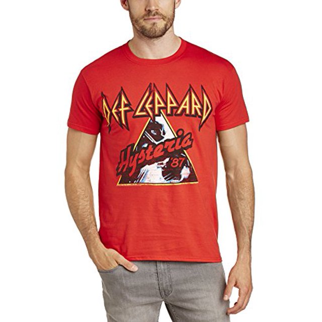 Def Leppard Red Hysteria Official Mens T Shirt Adult Large.