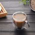 thumbnail image 1 of 2PCS Double Wall Glass Coffee Mugs Insulated Coffee Glass Clear Espresso Cups Glass Cappuccino Tea Latte Beverage Glasses, 1 of 6